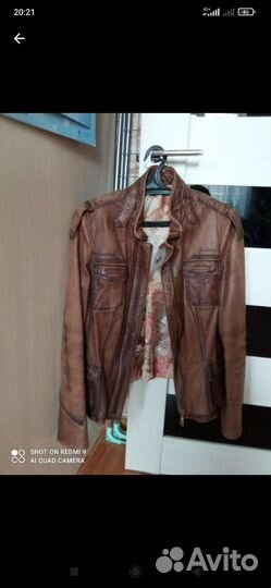 Куртка кожаная женская 46 размер