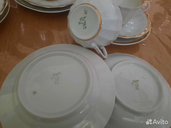 Сервиз Золотая лента Вербилки СССР