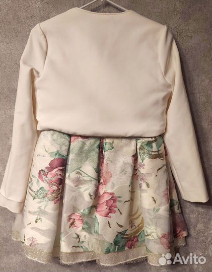 Платье нежное с балеро 104