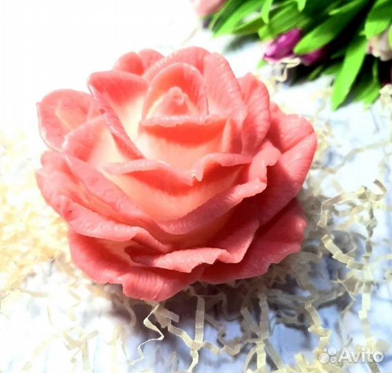 Мыло ручной работы Роза в куполе