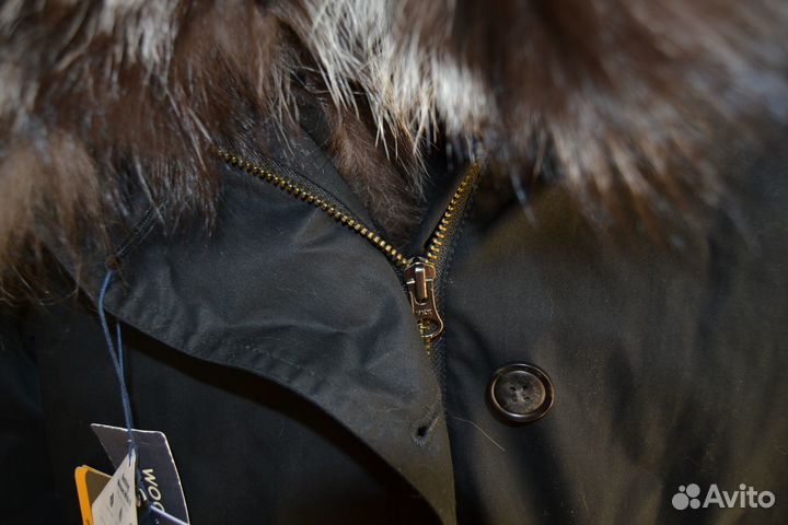 Парка с натуральным мехом