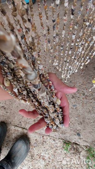 Шторка из ракушек