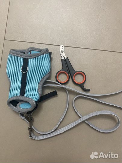 Шлейка для грызунов и когтерез для кошек и крыс