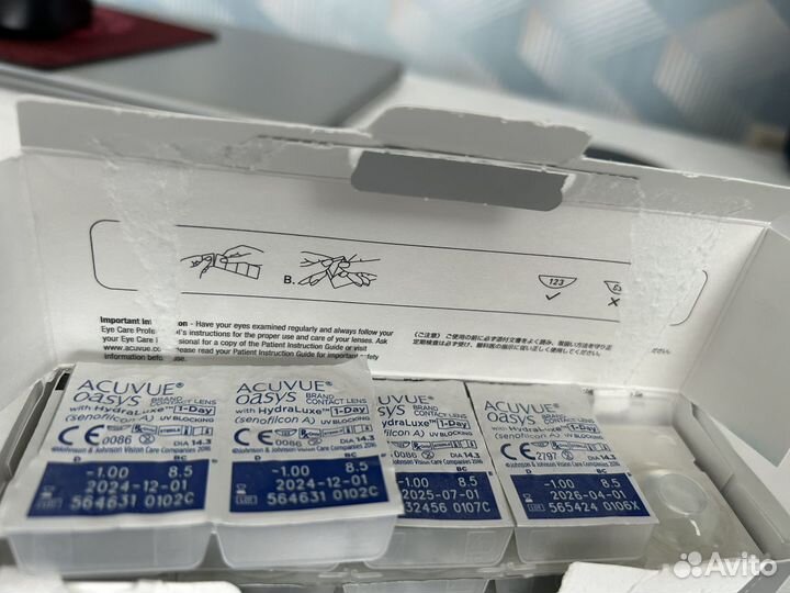 Линзы контактные acuvue oasys