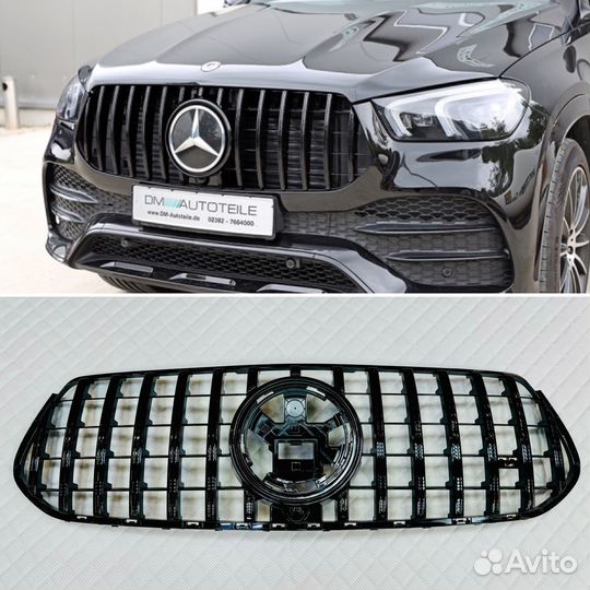 Решетка радиатора GT black на Mercedes GLE V167