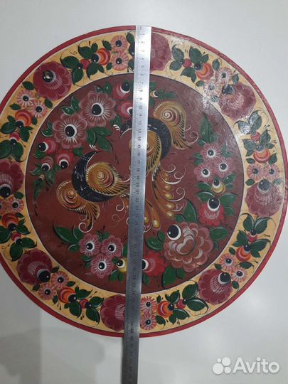 Городецкая роспись.поднос из дерева