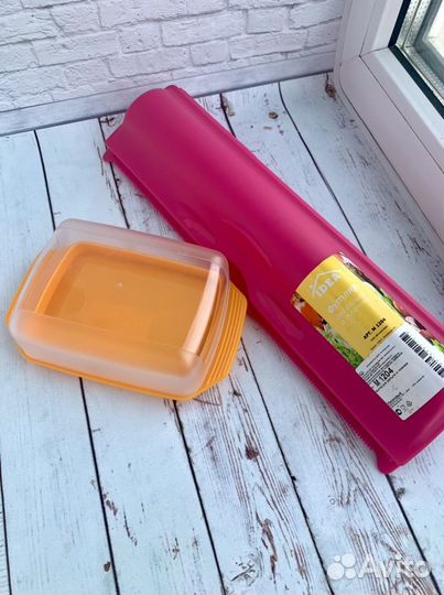 Масленка пластик и футляр для фольги/бумаги