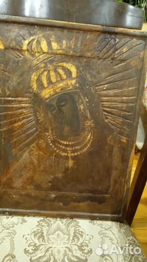 Большая, старая икона Богородицы 47/37