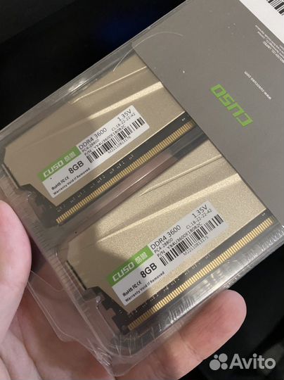 DDR4 3600 16гб(2х8гб)