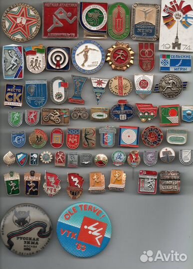 Значки спорт, Олимпиада, Универсиада, Спартакиада