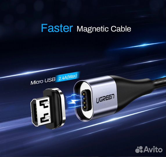 Магнитный кабель micro usb