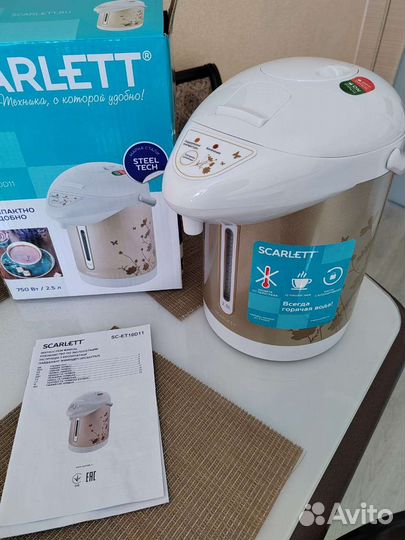 Термопот новый scarlett SC-ET 10D11