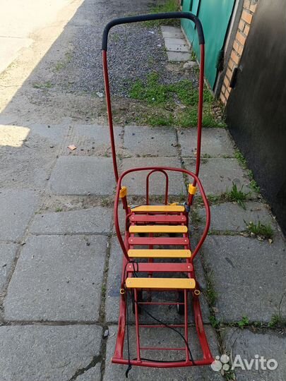 Детские санки с колесами