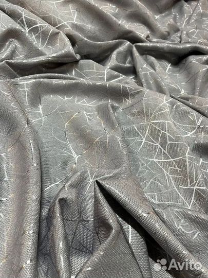 Новая готовая штора блэкаут из рогожки 500*250