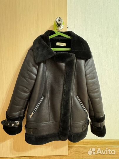 Дублёнка женская с мехом размер М (42-44)