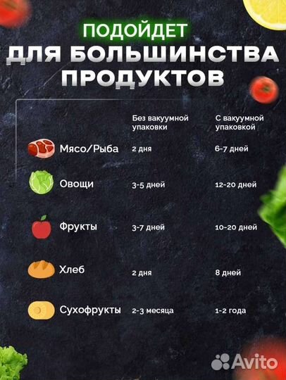 Вакуумный упаковщик для продуктов, новый