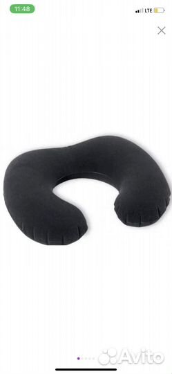 Надувная подушка-подголовник Intex 36х30х10см