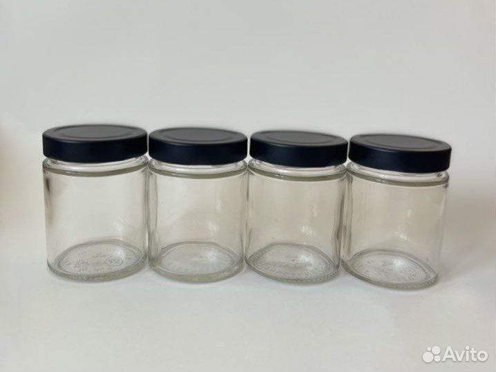 Банки стеклянные для свечей с крышками