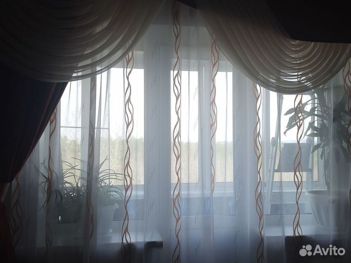 Шторы с ламбрекеном бу