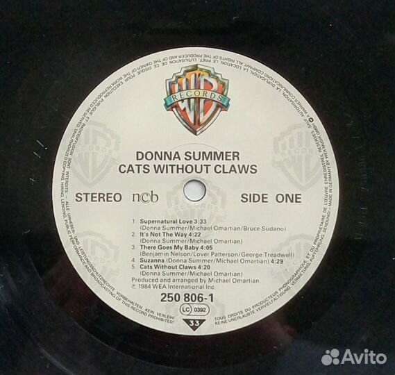 LP Donna Summer – Cats Without Claws /Germany 1984