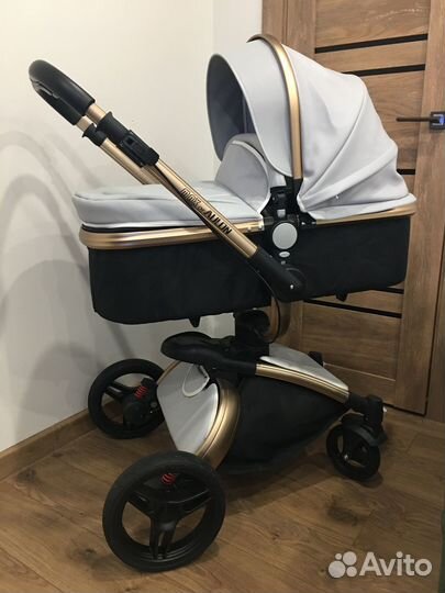 Коляска 2 в 1 эко кожа