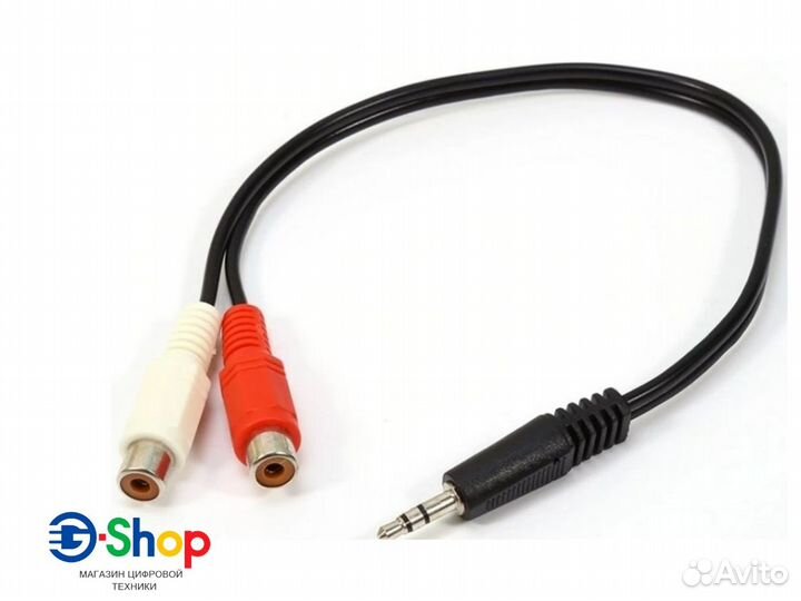 Переходник 3,5 Jack M - 2RCA F 0,25м