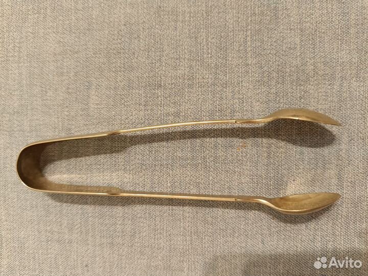 Винтажные щипцы для сахара Англия серебрение