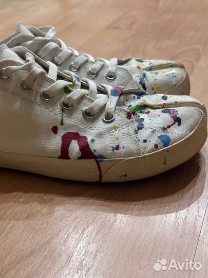 Maison Margiela Tabi painted white оригинал