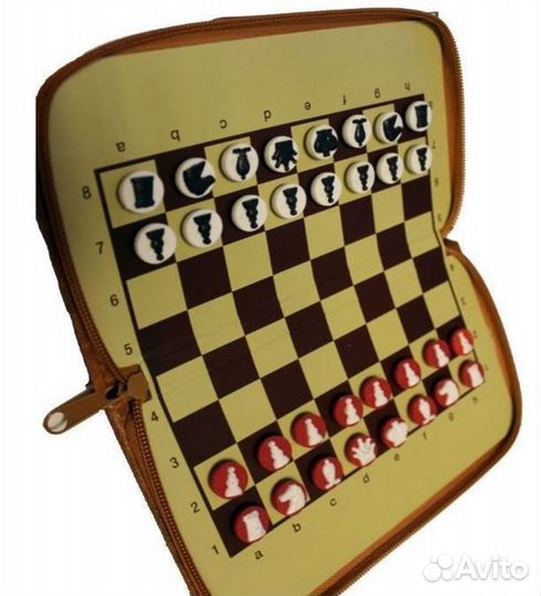 Шахматы карманные магн аналог Симза (Красные)
