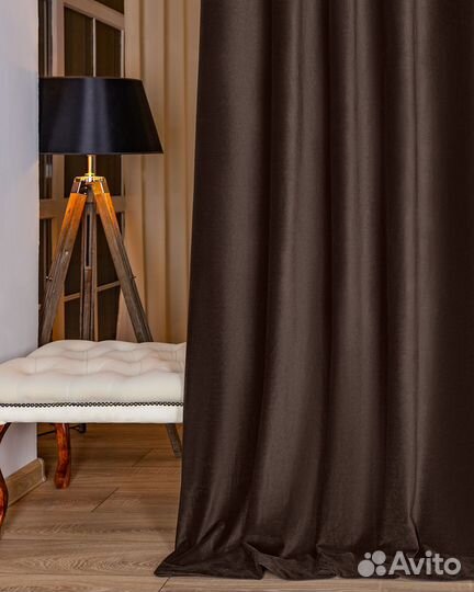 Бархатные шторы Богема готовые