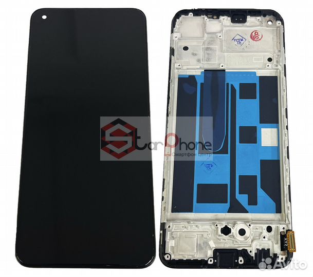 Дисплей + тачскрин Realme 8/8 Pro, черный в раме