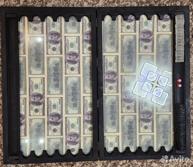 Нарды под стеклом