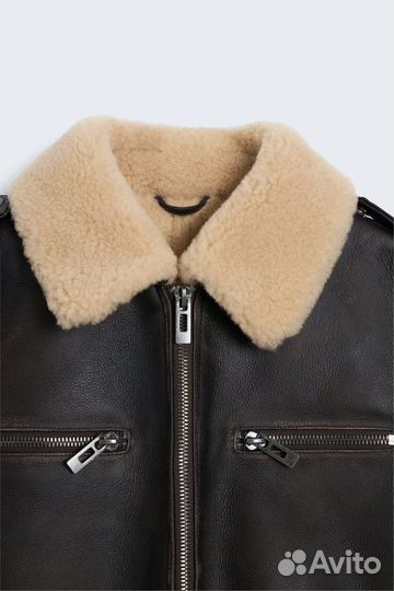 Дубленка из меха ягненка lime