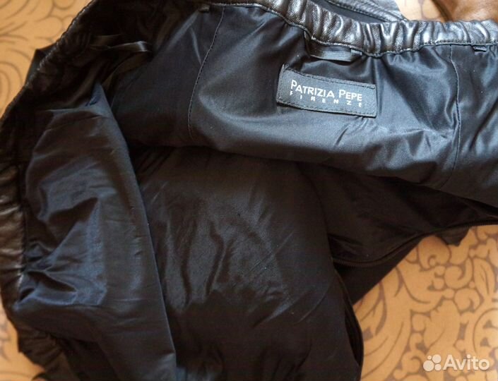 Кожаное платье Patrizia Pepe, р. 42/44