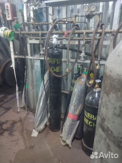 Баллон 20л с сварочной смесью новый