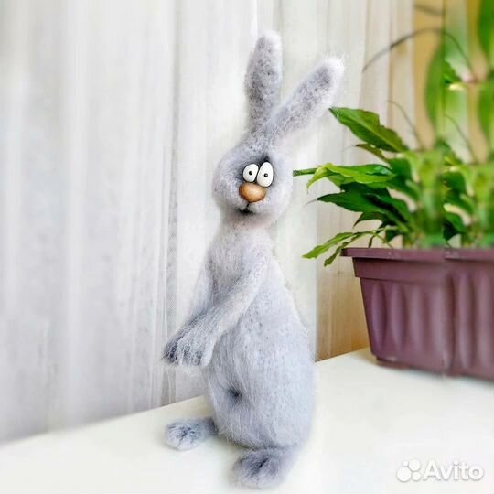 Вязаный зайчик