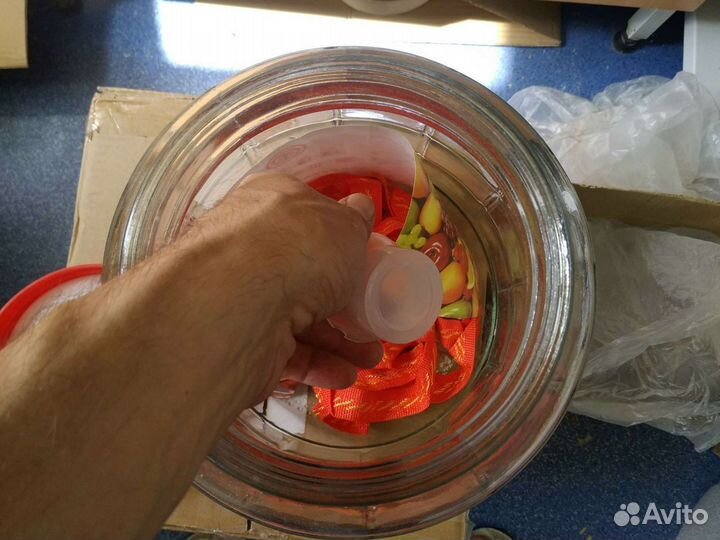 Банка 18 л стекло крышка с гидрозатвором