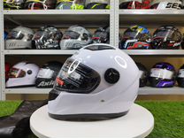 Шлем для мотоцикла-интеграл Hengfan. Белый глянец