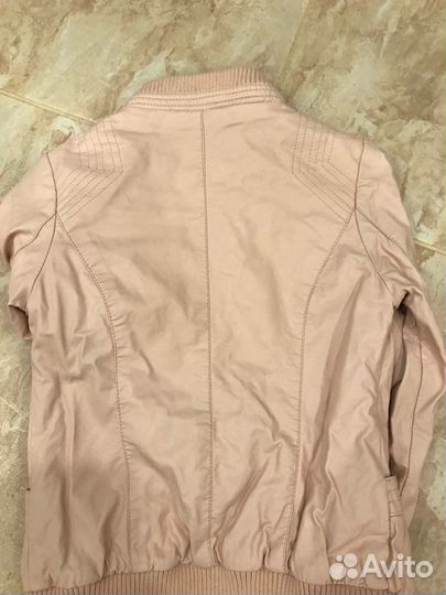 Куртка для девочки кожаная