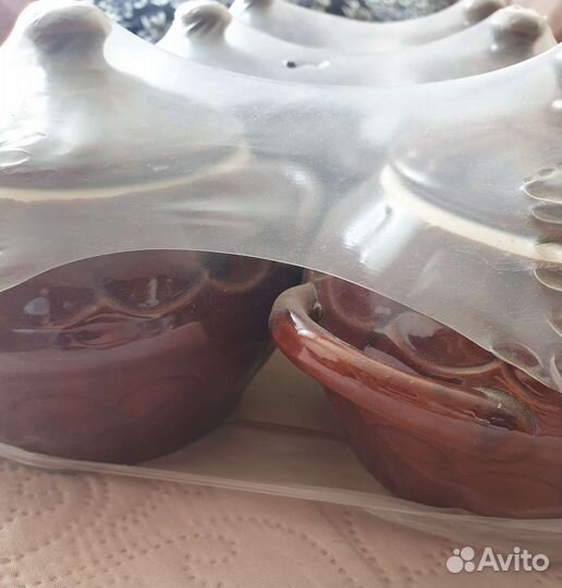 Набор горшков для запекания керамический