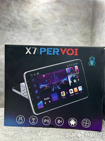 Магнитола 2 din Android 10 дюймов Pervoi