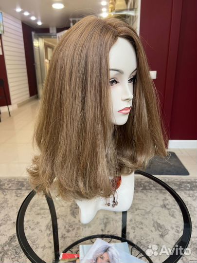 Русый парик из славянских волос, 45см