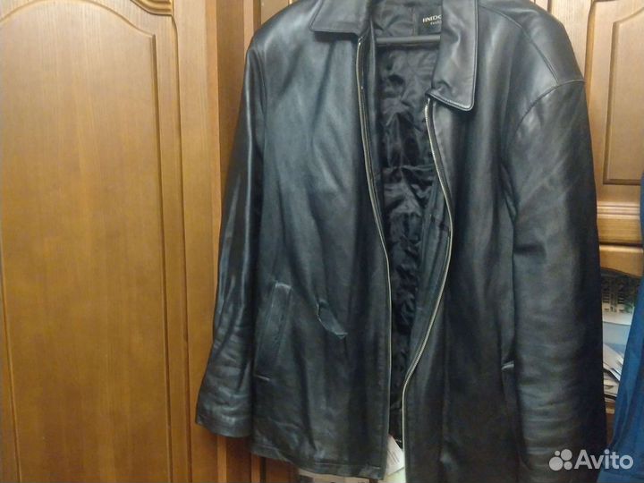 Кожаная куртка мужская 58-60