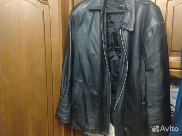 Кожаная куртка мужская 58-60