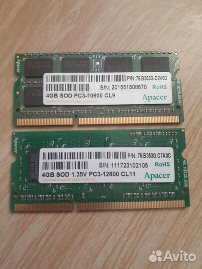 Оперативная память ddr3 4 gb для ноутбука