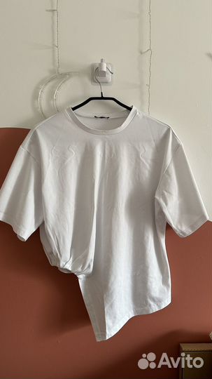 Футболка базовая с драпировкой