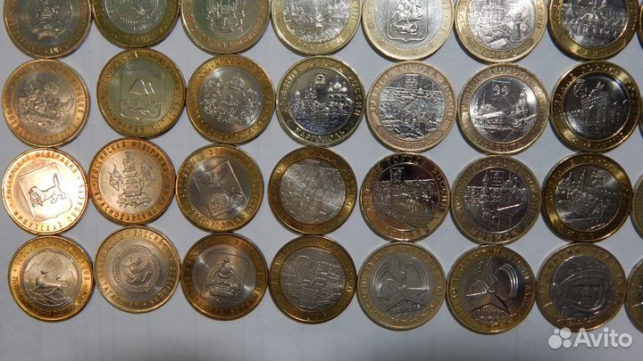 Набор монет биметалл(40шт)