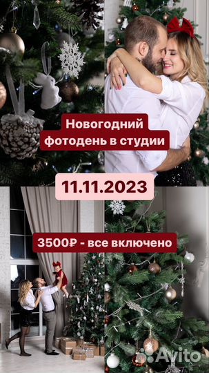 Новогодняя фотосессия в студии