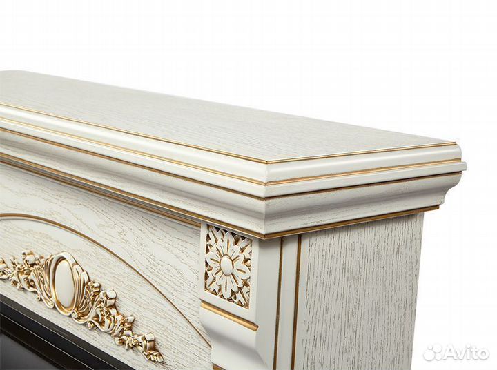 Портал Firelight Barocco 30 шпон белый дуб с золот