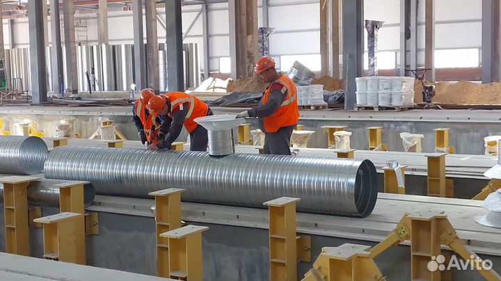 Монтаж систем вентиляции и кондиционирования